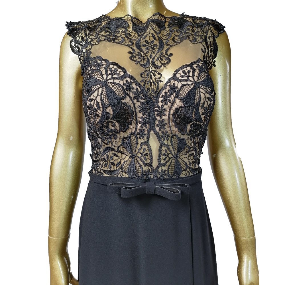 MODA DRESS ABITO+STOLA 1 NERO