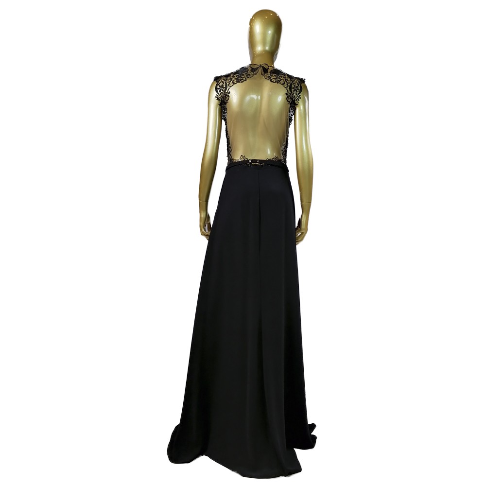 MODA DRESS ABITO+STOLA 1 NERO