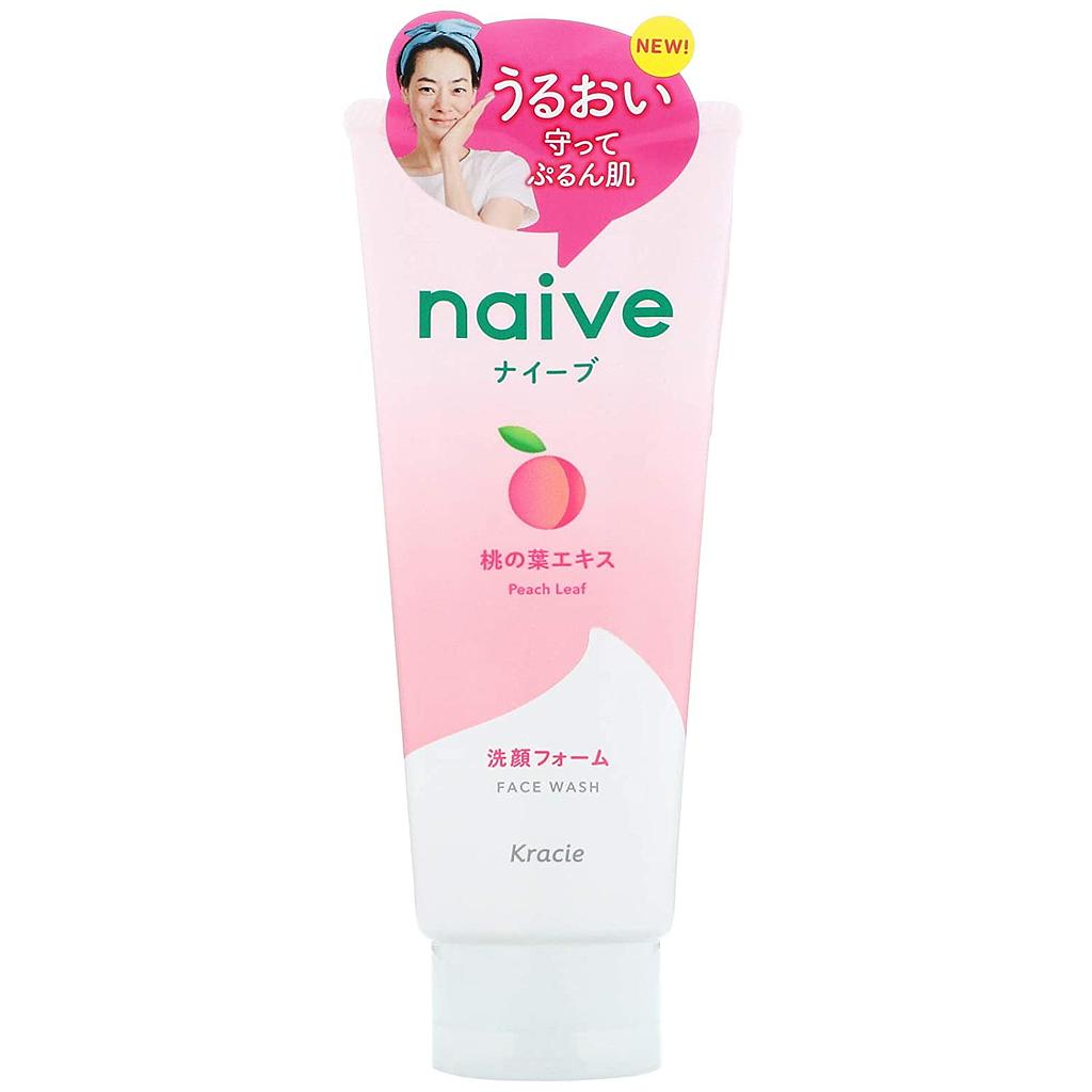 KRACIE NAIVE FACE WASH PEACH LEAF 130G