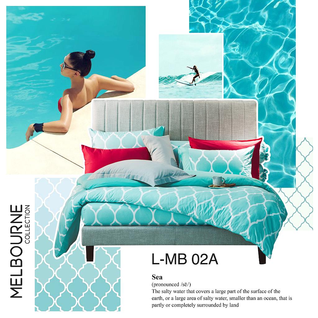 Melbourne Bed Sheet Set 5 pcs(182 * 198)cm Brand:Lotus