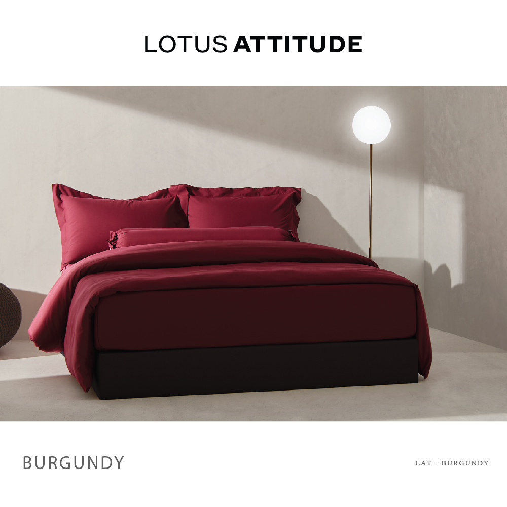 Attitude Comforter King- Burgundy(228 * 254)cm Brand:Lotus