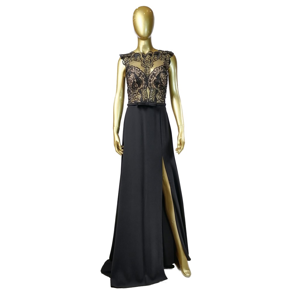 MODA DRESS ABITO+STOLA 1 NERO (42)