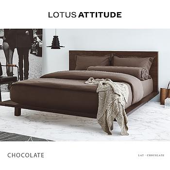 Attitude Bed Sheet Set 5 pcs- Chocolate(182 * 198)cm Brand:Lotus