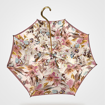 Pasotti (Romantic Umbrella with Pink Flower Print)